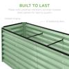 8x2x2ft Outdoor Metal Raised Garden Bed Rectangular Deep Root Planter Box for Vegetables Flowers Herbs and Succulents w 239 Gal