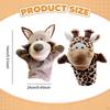 2 Pieces Animal Hand Puppet Plush Soft Toy Educational Stuffed Storytelling Puppets for Game