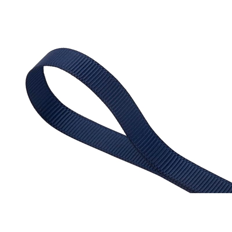 [Tekdeere]Width 9mm Solid Navy Grosgrain Ribbon, Perfect for Gift Wrapping, Sewing, Hair Accessories, Wedding Decorations - 91m/roll