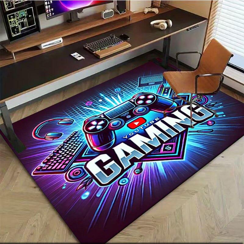 YouTube Gaming Controller SetOffice Mat Perfect for Home Decor Office Desk Chair Rugs Chair Carpet for office Polyester Chair Mat Gift For V