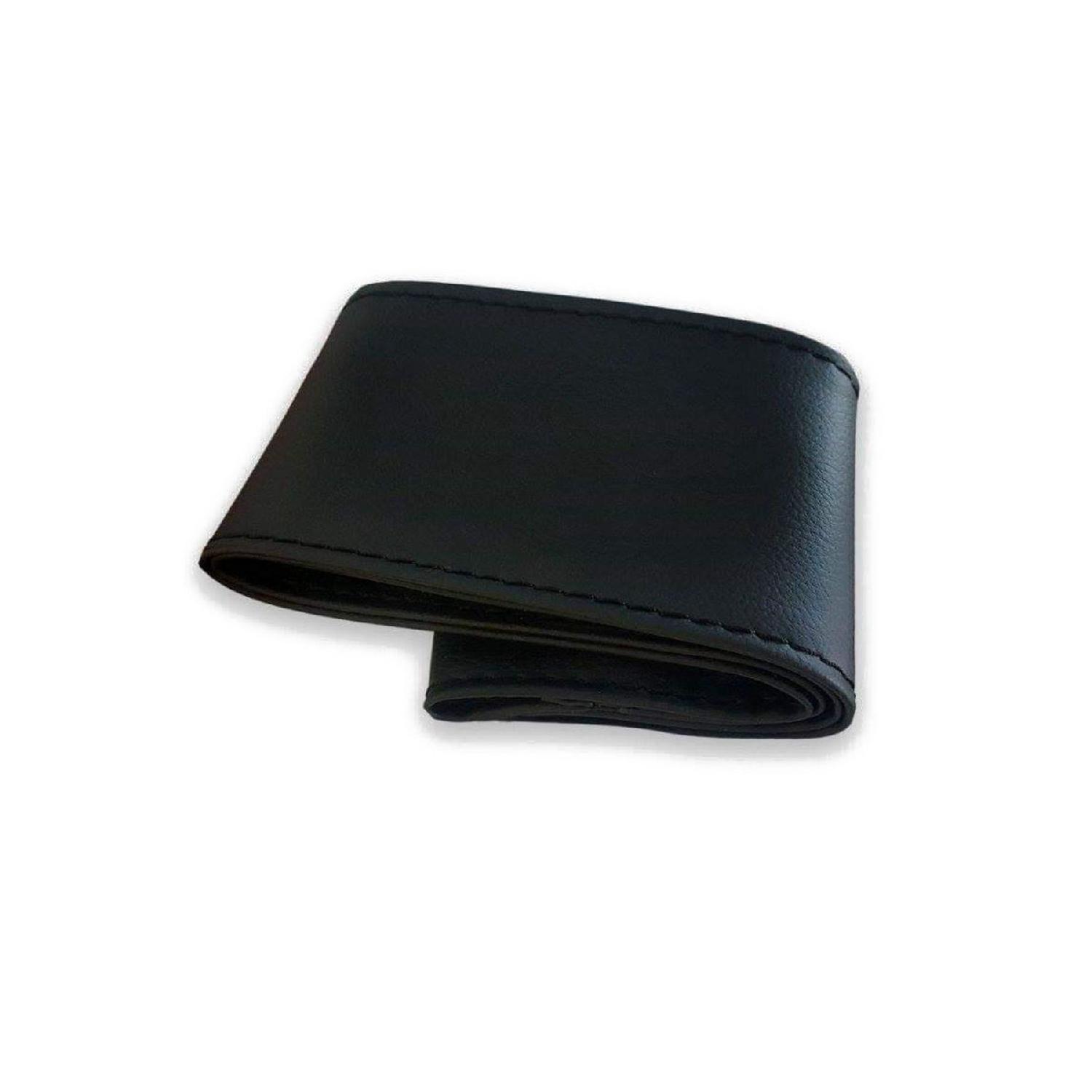 

Шкіряний чохол на кермо, сумісний з Fiat Linea, м який чорний шнурок 10,5 см A Plus