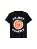 Cute Peach And Letter Print Short-Sleeved T-Shirt Casual And Versatile Style Suitable For Daily Wear And Going Out In Summer