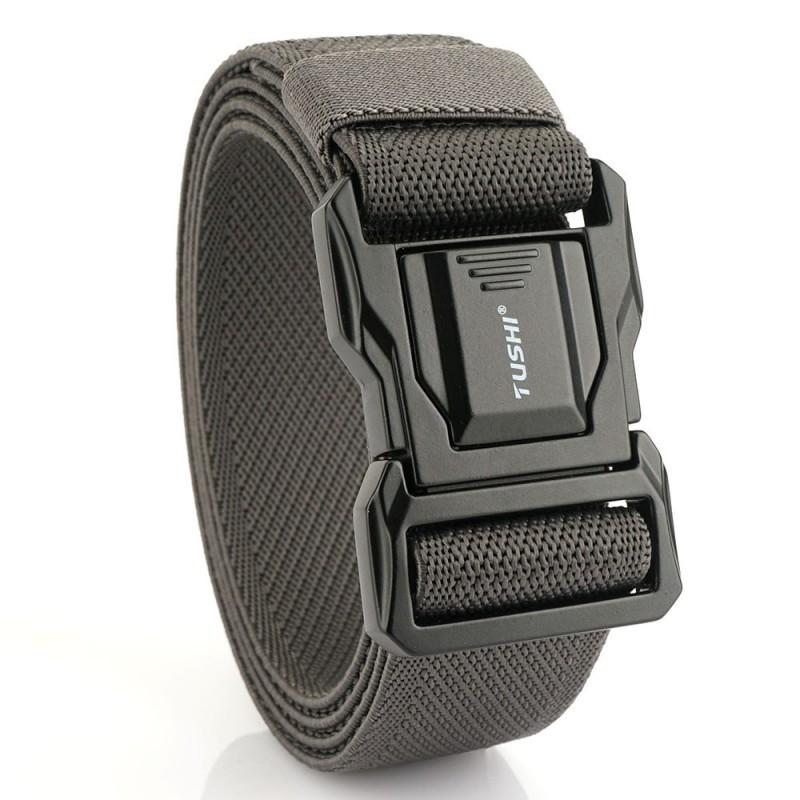 

Upgrade Second-generation Men s Alloy Buckle Nylon Belt Quick-release Travel Hiking 125cm темно-сірий