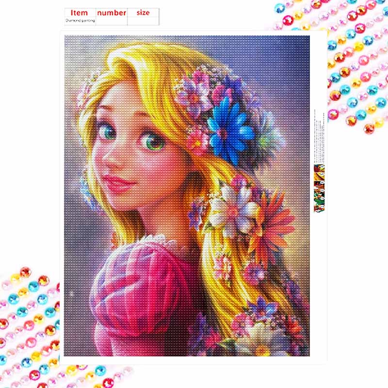 Disney Diamond Painting Kit Rapunzel Diamond Painting 5D Diamond Art Home Decor Creative Handmade Gift