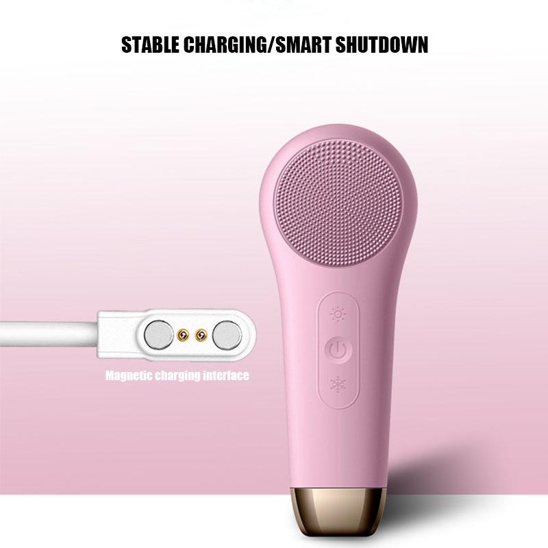 Electric Face Cleansing Device Blackhead Removal Pore Cleaning Facial Brush Hot Compress Skin Care Tool