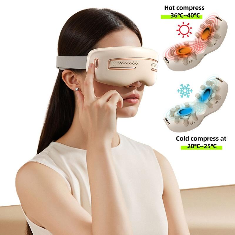 Smart Electric Eye Massager Hot and Cold Compress Dual-purpose Rechargeable Eye Massager Gift