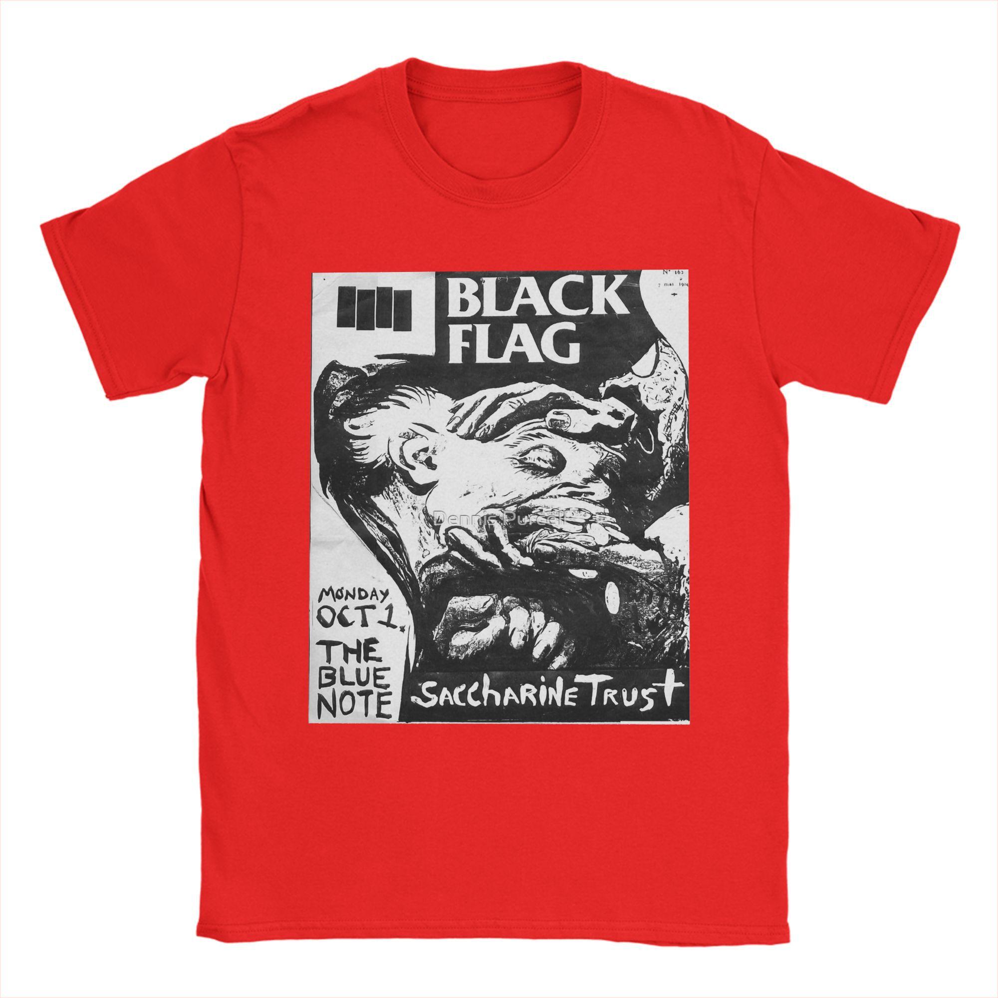 

Футболки с флаером на концерт Black Flag для мужчин и женщин, из чистого хлопка, винтажная футболка, футболка с круглым вырезом, с коротким рукавом, топы больших размеров S