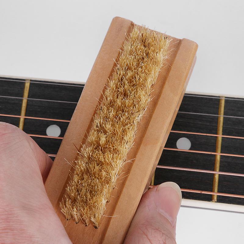 Double-Sided Guitar & Bass Cleaning Brush - Universal Bakelite Bristle for Fingerboards