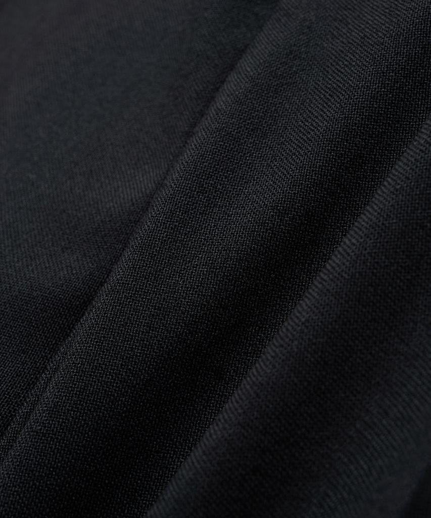 NOIRER Lux Wool Wide Slacks (Black)