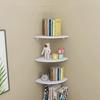 Triangle Wall Shelf Stylish And Functional For Living Room Made Of Particle Board