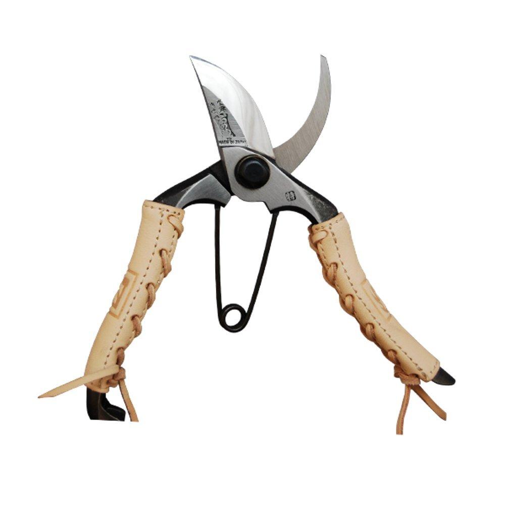 Mikikajiya Village Type A Pruning Genuine Leather TS096 Shears, 7-inch, Gold-Sealed, Wrapped,