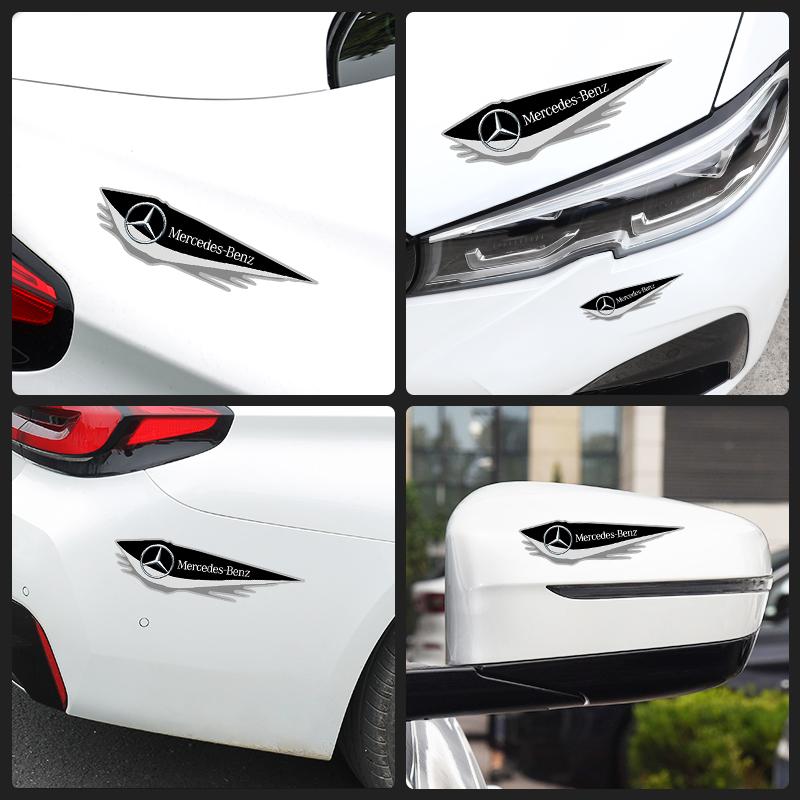 Autocollants pour voiture GLC GLB Vinyles anti-rayures Décoratifs Pour Mercedes Benz AMG W204 W205 W203 W211 W212 W213 W201 W210 W12