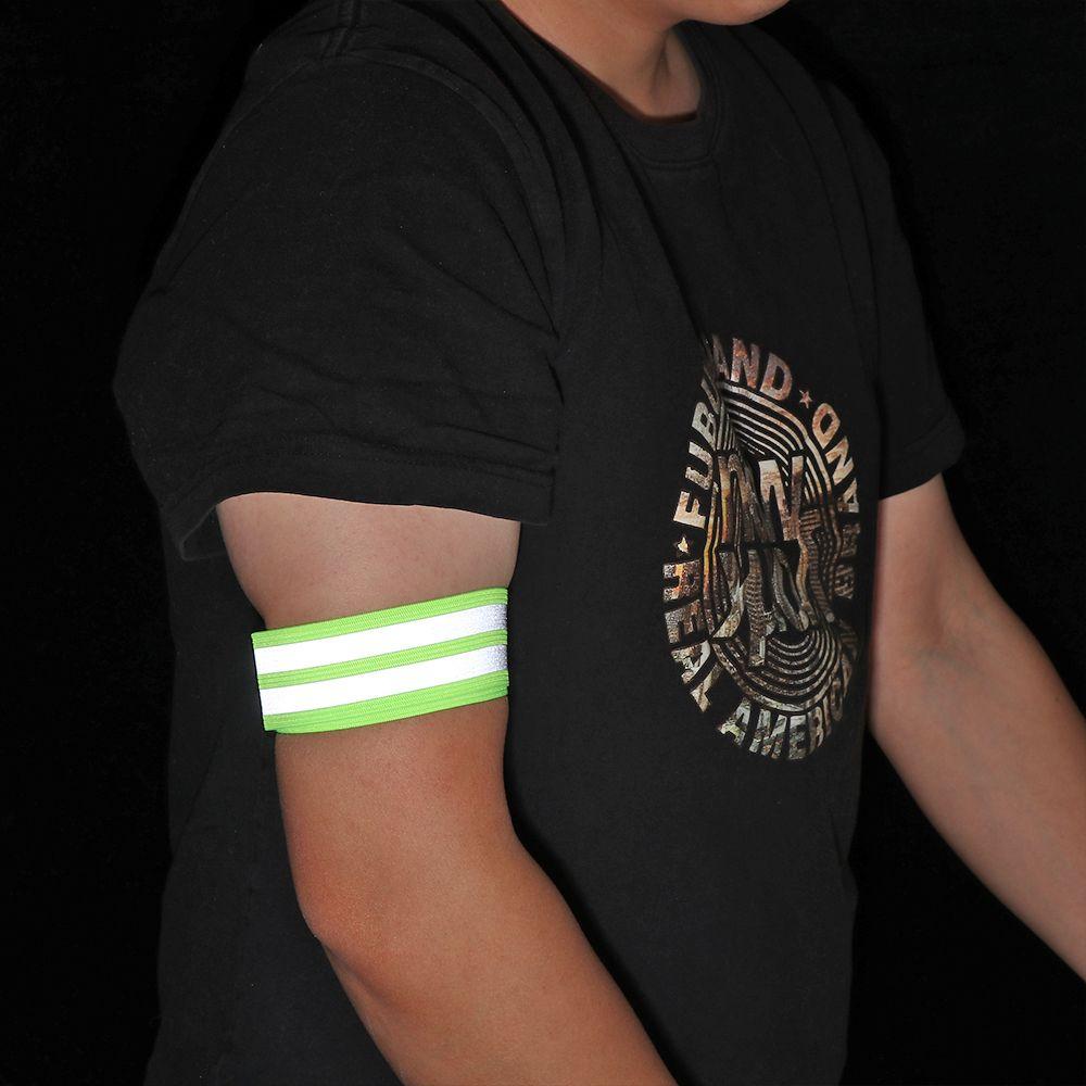 Bike Safety Alert Cycling Reflective Strips Warning Armband Reflector Wristband Bicycle Bind Strap