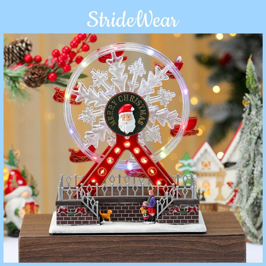 Themed Santa Claus Luminous Ferris Wheel Music Box For Decoration Christmas