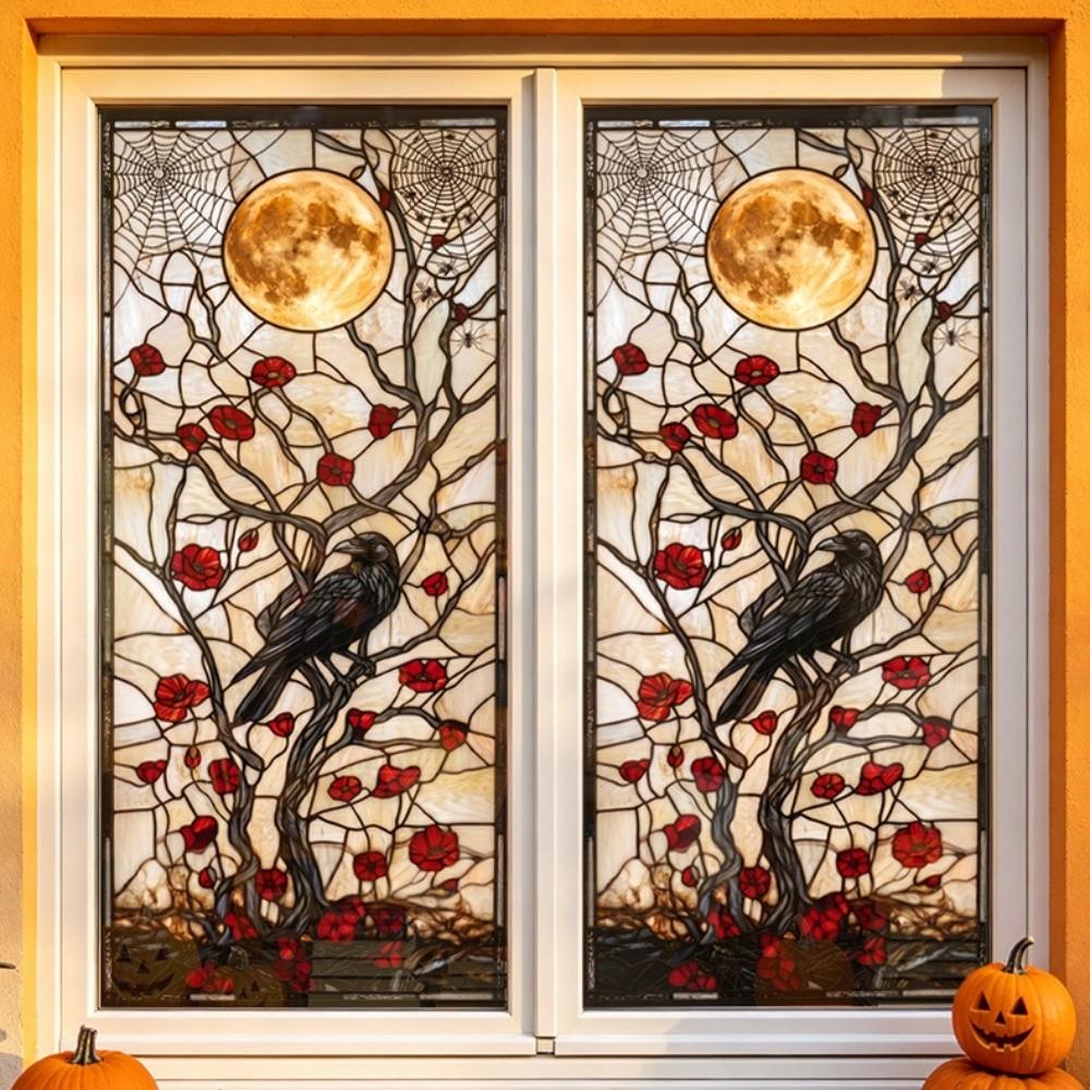 Bloodstained Handprint Scary Ghost Window Sticker Spooky Party Door Stickers Window Decoration