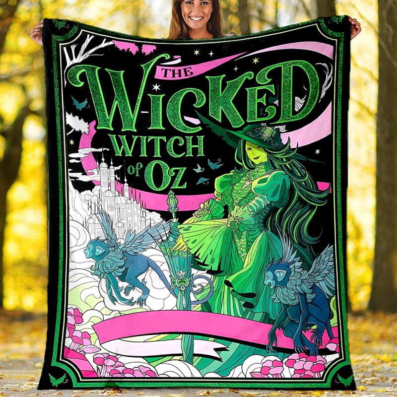 Theme Printed Blanket Perfect For Couch Bed Travel Outdoor Use Machine Washable Cozy Durable