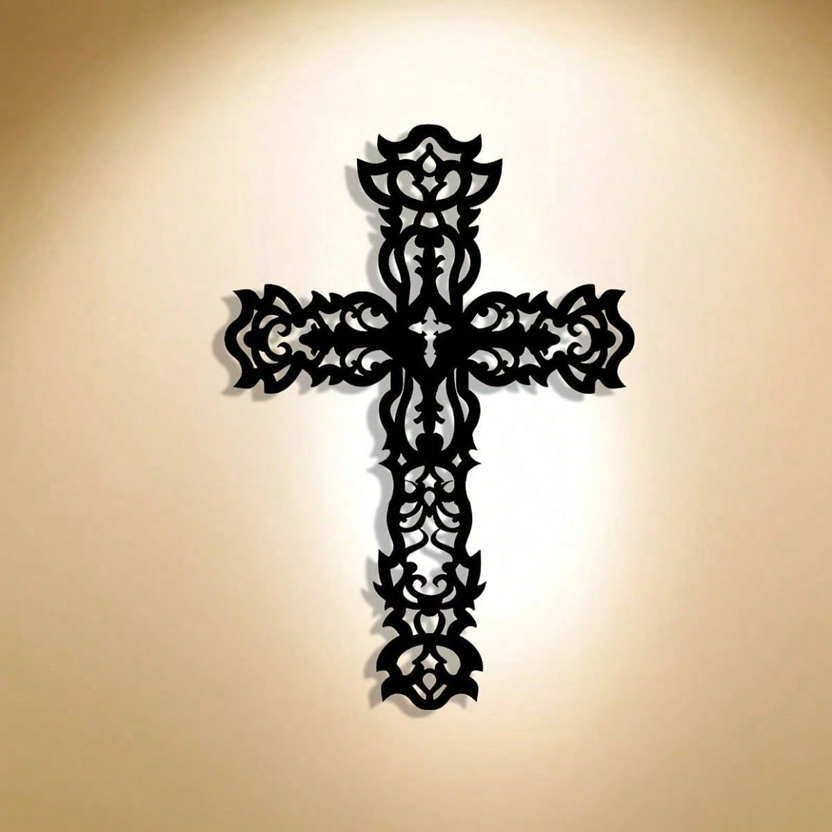 

Wall Art Metal Cross Decor for Living Room Bedroom Holiday Gift