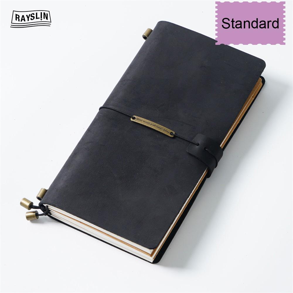 7 Farben 4 Größen Reisetagebuch Echtes Leder Cover Handgefertigtes Notizbuch DIY A5 Tagebuch Büro Schule Notizbuch Kostenlose Namensprägung