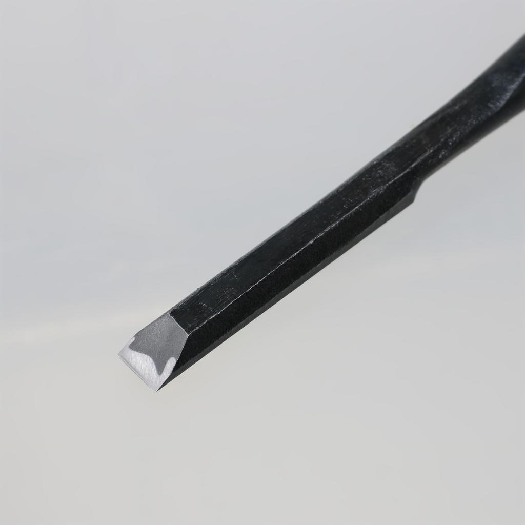 Kakuri Sangyo Chisel, Forged White Steel, 9mm, White Oak Handle