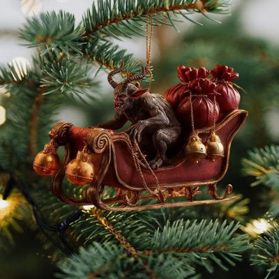 Christmas Ornaments Scary Folklore Xmas Tree Hanging Decoration Horror 2D Acrylic Ornaments for Xmas Tree Holiday Party Decoration