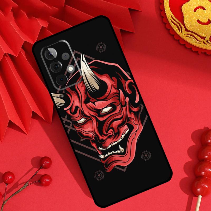 Samurai Oni Mask Case For Samsung Galaxy M21 M31 M35 M12 M13 M14 M15 M06 M16 M36 M56 M53 M32 M52 M55 M34 M54