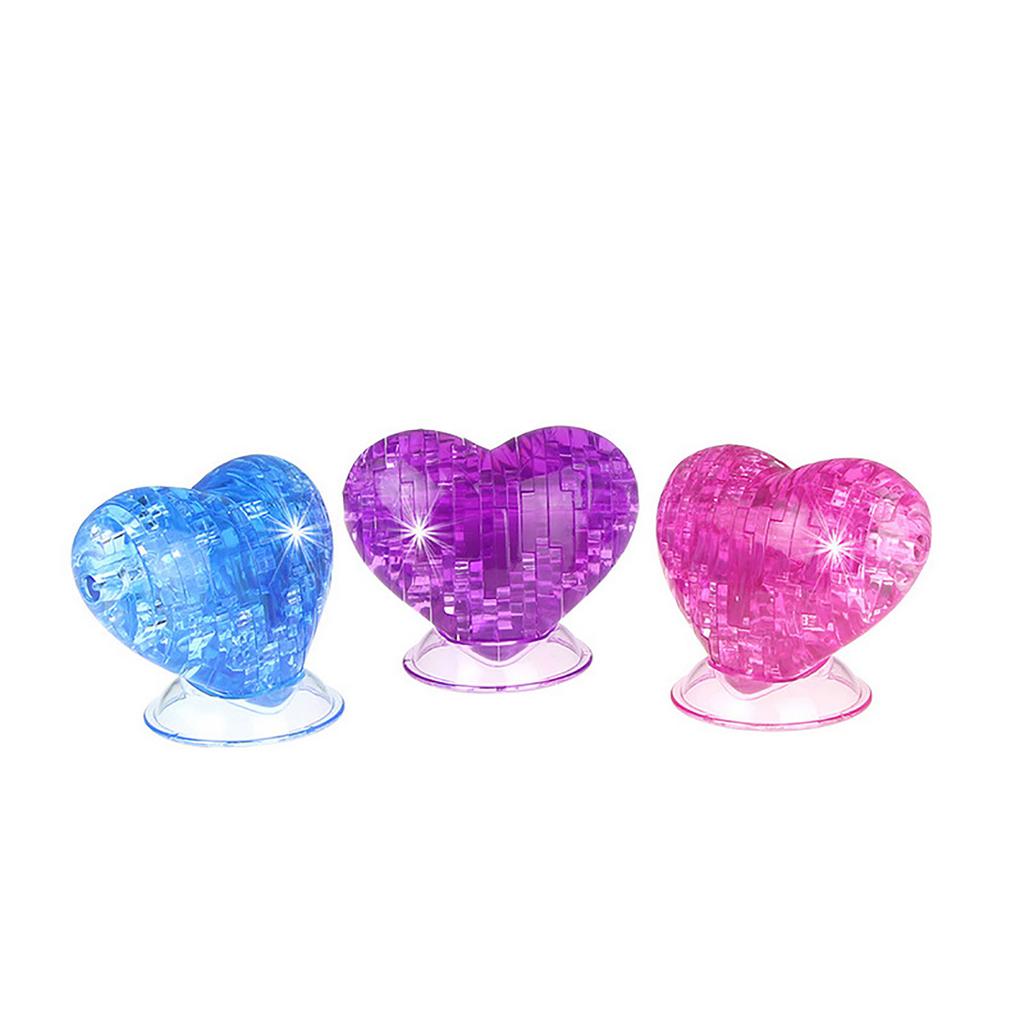 Valentine's Day Heart Shaped 3D Crystal Puzzle Funny Model Toy Gifts for Women