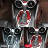 For Chevrolet Camaro 2017- Accessories Interior Real Carbon Fiber Car Gear Shift Panel Frame Cover Decorative Stickers