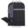 Astro Suit Covers, No Gusset, with Clear Window, Black, Long Size, Set of 3, with Shoe Case, Foldable, Portable, with Handles, Non-Woven Fabric, 605-3
