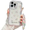 Simple ins wind full screen floral Apple 16/15 mobile phone case iPhone17promax gentle anti-drop protective case