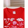 European Sizes Girls Soft Crewneck Sweatshirt Pink Seashells Bows Stars Pattern, Casual All-Match, Ideal Holiday Present