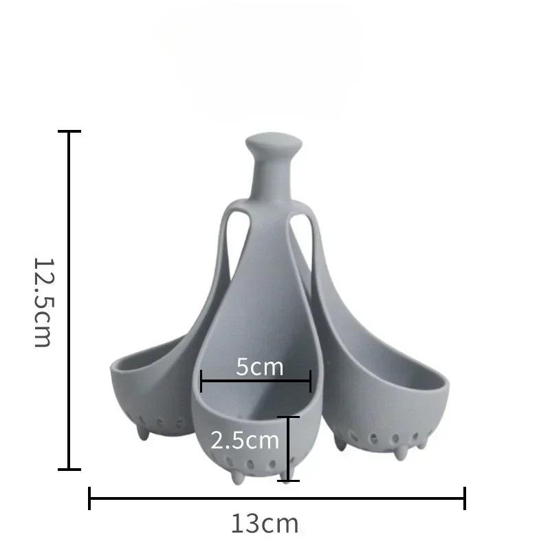 

Boiled Egg Holder Silicone Egg Steamer Tray Kitchen Accessories Steamed Eggs Tray Silicone Egg Boiler with Anti-scald Handle