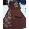 Indian Cotton Slub Kurti with Pant Set Women Party Wear Ethnic Kurta Cord Set