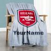 Arsenal Personalized Text Blanket Throw Personalized Blanket Soft & Cozy Throw For Livingroom Office Chair Chair Bed Four Seasons Multipurpose