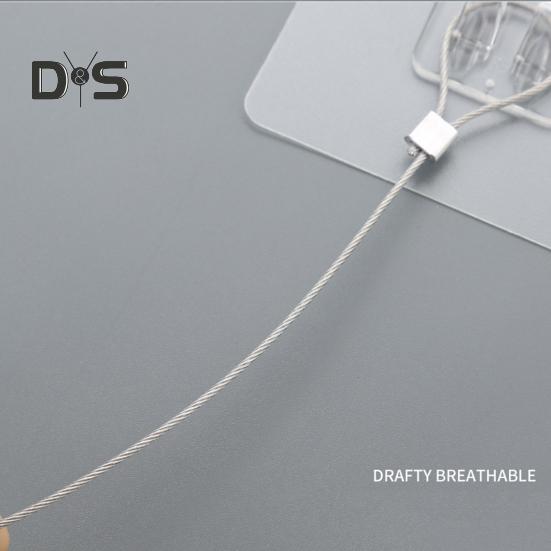 Automatisk dørpumpe med stålvire, justerbar, stansfri, selvklebende veggmontering, baderom, soverom, skyvedør, lukkeanordning