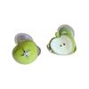 1 Pair Stud Earrings Green Fruit Design High Gloss Glaze Non-Fading Ear Studs Lightweight Girl Earrings Fruit Jewelry