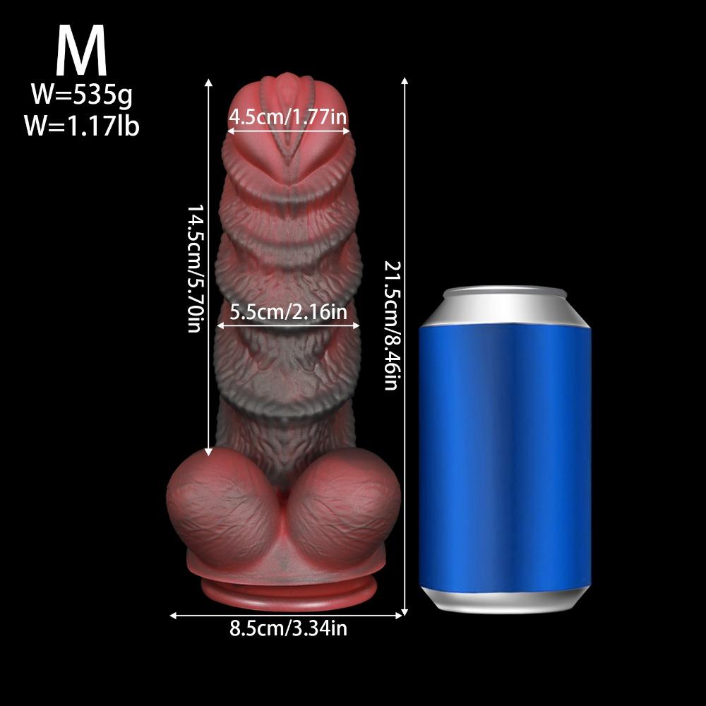 Unique Shaped Silicone Dildo Body-Safe Sex Toy for Men & Women Masturbation