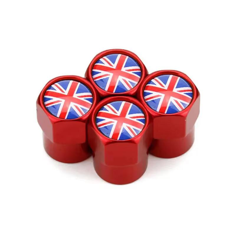 

4 шт. Колпачки на ниппель автомобильного колеса для MINI COOPER S JCW F56 F55 F60 R55 R56 R58 R60 R61 Автомобильные внешние аксессуары красный