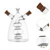 Olive Oil and Vinegar Dispenser Soy Sauce Double Pourer Spout Stoppers Cruet 2