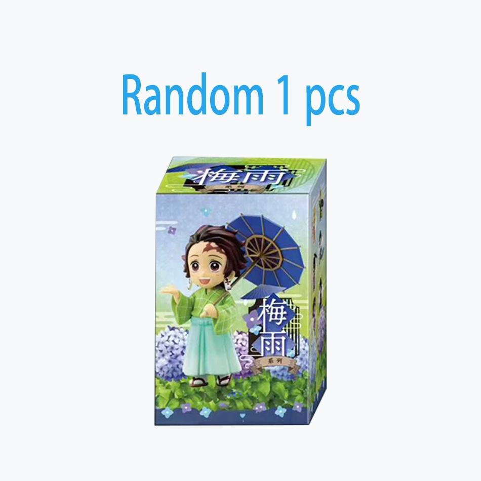 Plum Rain Series  Tanjiro Kamado Nezuko Anime Animation Figurine Creative Statue Model Ornament Surprise Present