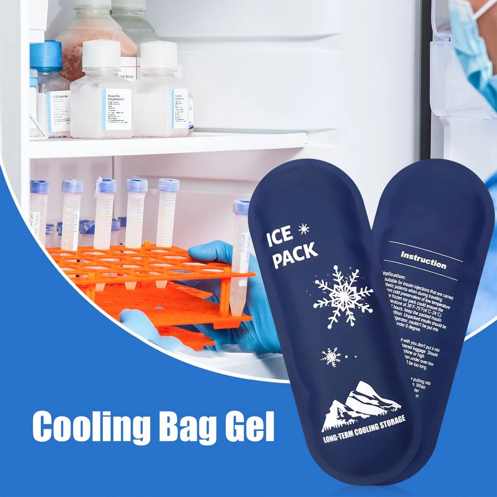Reusable Insulin Cooler Travel Case with Ice Pack Diabetes Medicine Storage Diabetic Supplies Portable Temperature Control Bag