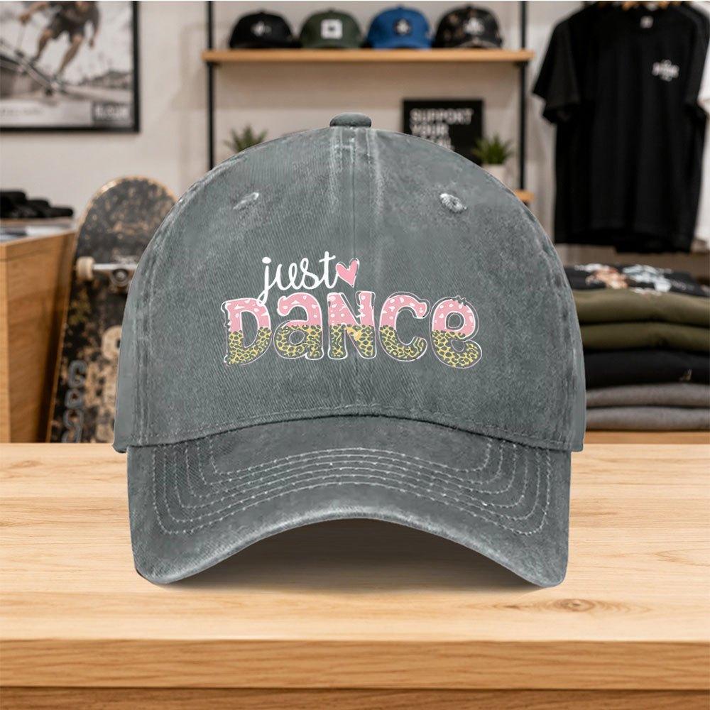 1pc Just Dance Baseball Cap For Unisex Washed Duckbill Hat Suitable For Outdoor Sports Parties Lightweight Hook Loop Cl