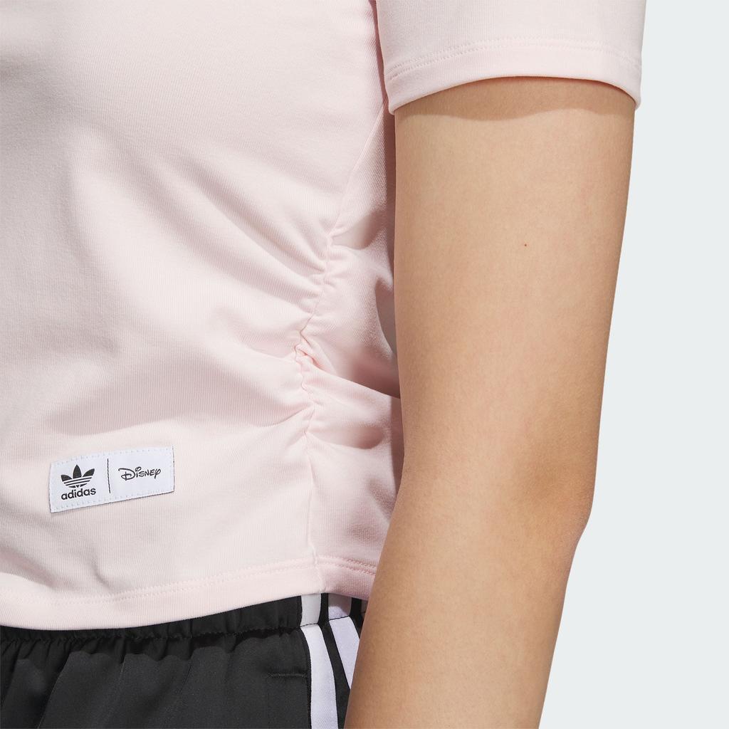 Adidas Originals x Disney Dumbo Logo Print Colorblock Round Neck T-Shirt Women Tops Pink IN1059