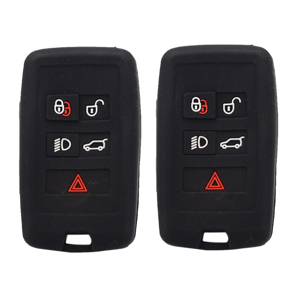 Pack of 2 Car Remote Key Cover 5-button Case Automobile Shell Supply