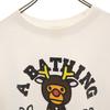 A Bathing Ape Made In Japan Print Short Sleeve T-shirt L White Men's Used