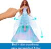 Stiskněte náhrdelník ze skořápek pro přepnutí z člověka na mořskou pannu Disney Malá mořská víla Ariel Módní panenka Cca. 30cm panenka inspirovaná filmem [Použitá]