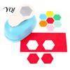 Effort Saving Hole Punch Hexagon Paper for Crafts, Professional Puncher, Scrapbook Easy Press Shape Puncher DIY Arts Cardboard, Greeting Cards