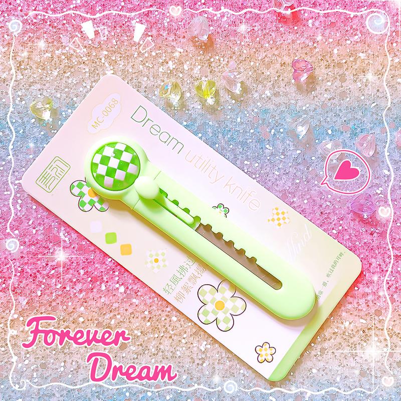 Aesthetic kawaii Stationery office letter opener cute school supplies cute Box cutter utility knife Mini pocket knife