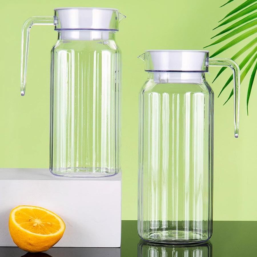 Transparent Plastic Water Jug Juice Tea Milk Kettles Bar Party Wine Beer Bottle Fruit Juice Pot Cold Water Kettles Pitcher Jug