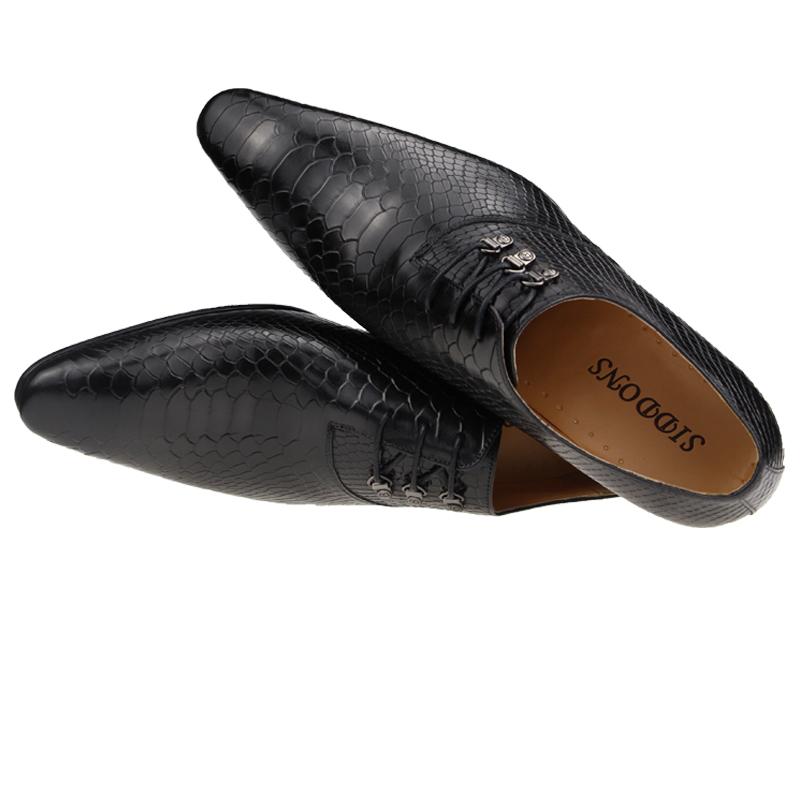 Fashion Men's Casual Dress Shoes Classic Oxfords Formal Modern Business Shoes Social Male Wedding Dress Sapato Loafer Serpentine Print