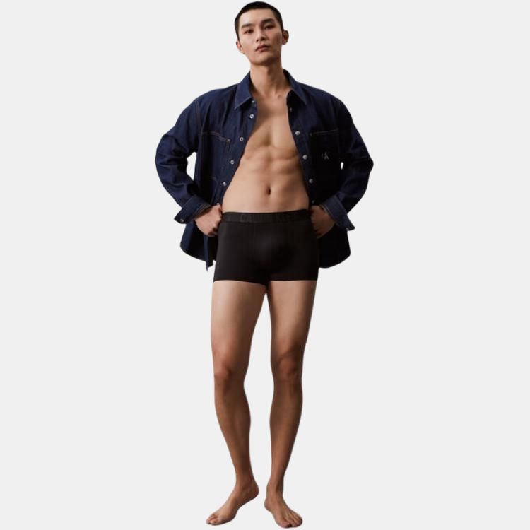 Calvin Klein Comfortable Solid Color Boxer Briefs Men Underwear Black NB3826-UB1